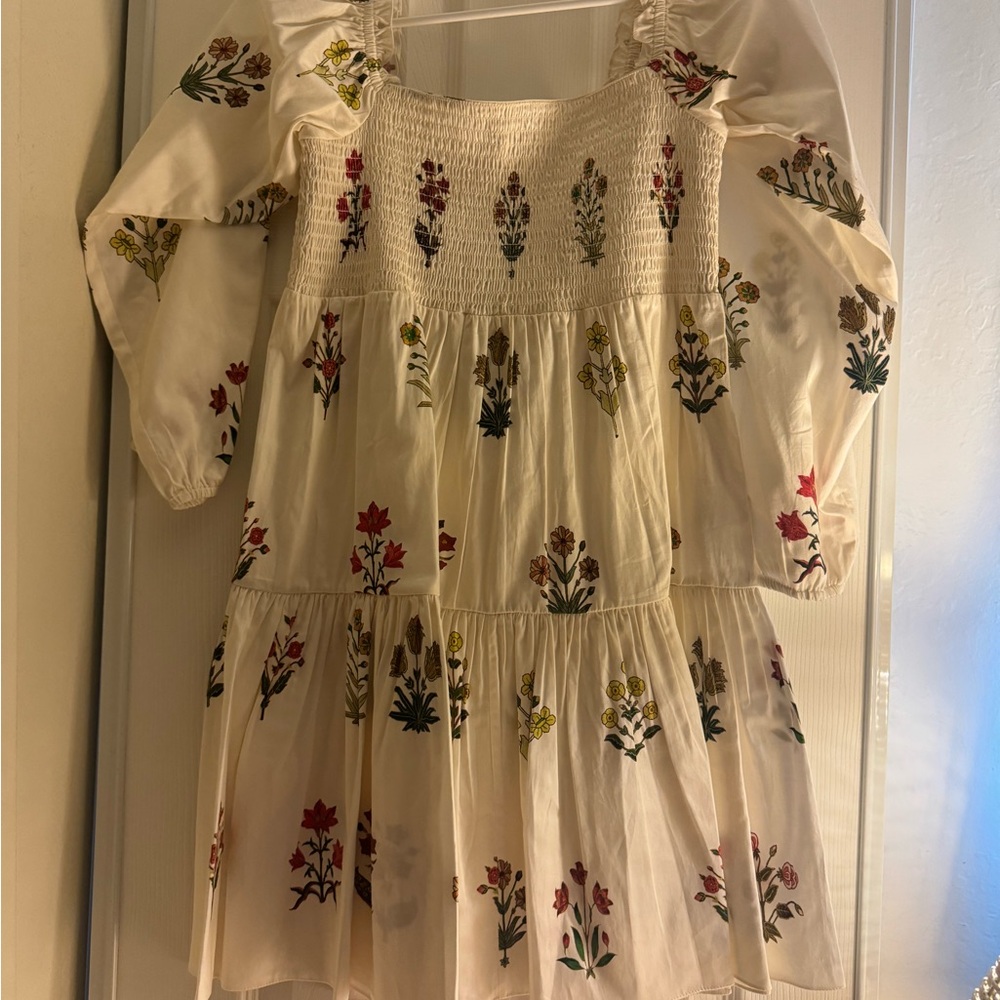 Sachin + Babi Cream Floral Kids Dress